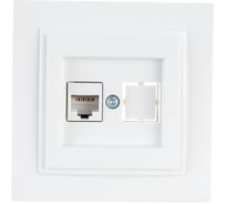Компьюетрная розетка MONO ELECTRIC Despina, Rj45, Cat6, слоновая кость 102-010005-125