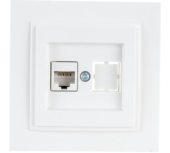 Компьюетрная розетка MONO ELECTRIC Despina, Rj45, Cat6, слоновая кость 102-010005-125
