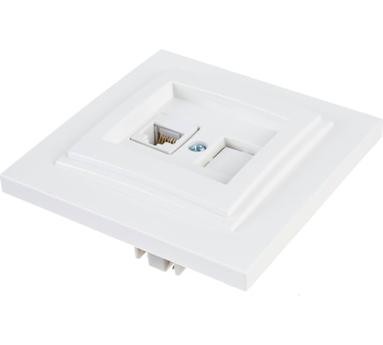 Компьюетрная розетка MONO ELECTRIC Despina, Rj45, Cat6, слоновая кость 102-010005-125