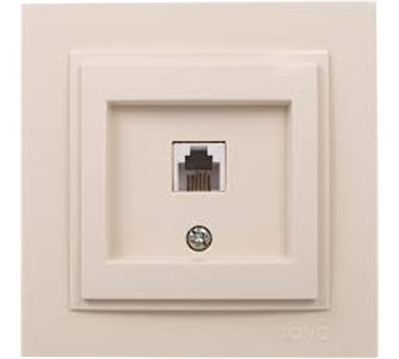 Телефонная розетка MONO ELECTRIC Despina Rj45, Cat3, крем 102-170005-124 1