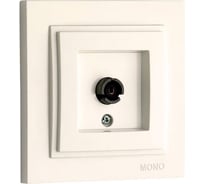 TV розетка MONO ELECTRIC Despina, оконечная, с экраном, слоновая кость 102-010005-138
