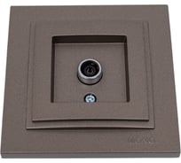 TV розетка MONO ELECTRIC Despina, оконечная, с экраном, бронза 102-232305-138