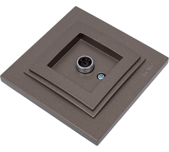 TV розетка MONO ELECTRIC Despina, оконечная, с экраном, бронза 102-232305-138