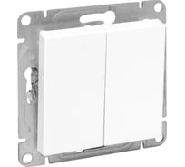 Механизм выключателя EKF Эпика двухклавишный, белый UP1-SWW-20