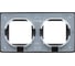 2-местная рамка EKF IP44, чёрная, пластик, Эпика UP1-FPB-02-44 3