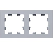 2-местная рамка EKF алюминий, пластик, Эпика UP1-FPA-02