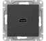 Механизм розетки HDMI EKF чёрный Эпика UP1-SOB-HDMI 1