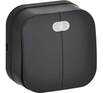 Выключатель 2-клавишный с индикацией IEK GLORY о/у 10А ВС20-2-1-ХЧм черный матовый EVH21-K02M-10