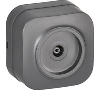 Розетка TV IEK GLORY о/у РТВ20-ХСм сталь матовый EAH10-K46M