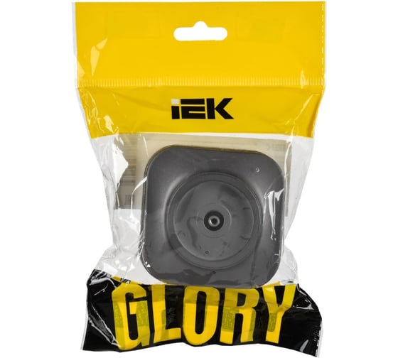 Розетка TV IEK GLORY о/у РТВ20-ХСм сталь матовый EAH10-K46M