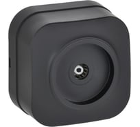 Розетка TV IEK GLORY о/у РТВ20-ХЧм черный матовый EAH10-K02M