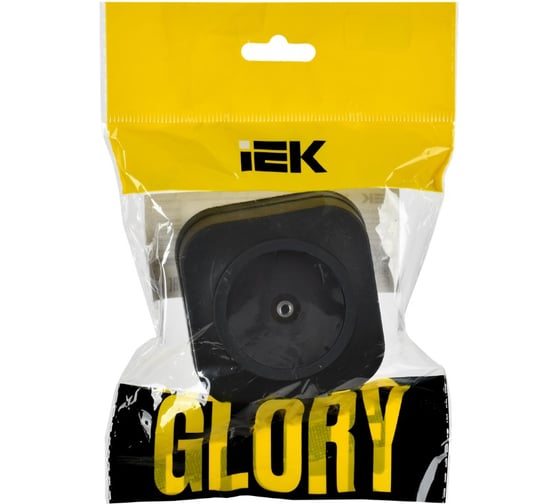 Розетка TV IEK GLORY о/у РТВ20-ХЧм черный матовый EAH10-K02M