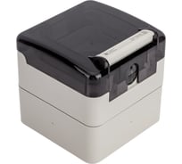 Розетка для поверхностного монтажа DKC IP66 с вставленной вилкой DIS1376407