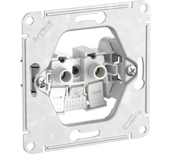Розетка Systeme Electric ATLASDESIGN без заземления со шторками, 16А, мех., быстрозажим. клем., песочный ATN001249S