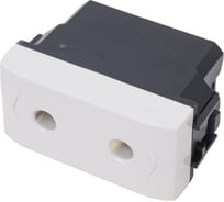 Электрическая розетка DKC, белая, 1 модуль 1шт 76491B 24587