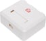 Корпус настенной розетки SYSMATRIX для установки 2-х вставок типа Keystone Jack белый (5шт) MB 2WH.VI5 2