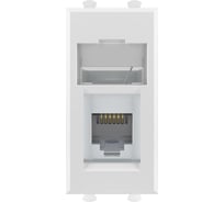 Розетка телефонная DKC 1 модуль RJ-12 Avanti "Белое облако" 4400311