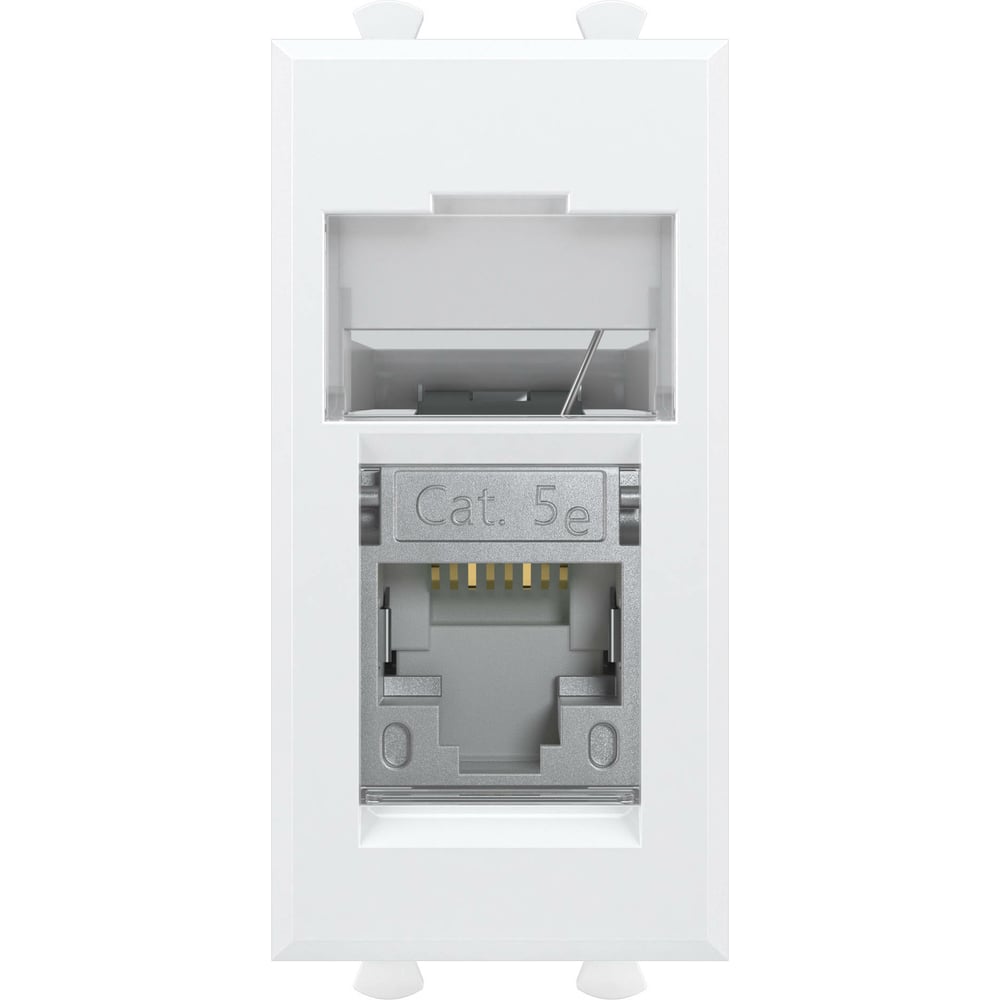 Компьютерная модульная розетка DKC 1 модуль Avanti "Белое облако" RJ-45 ...