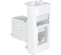 Компьютерная модульная розетка DKC 1 модуль категории 5e RJ-45 Avanti "Белое облако" 4400461