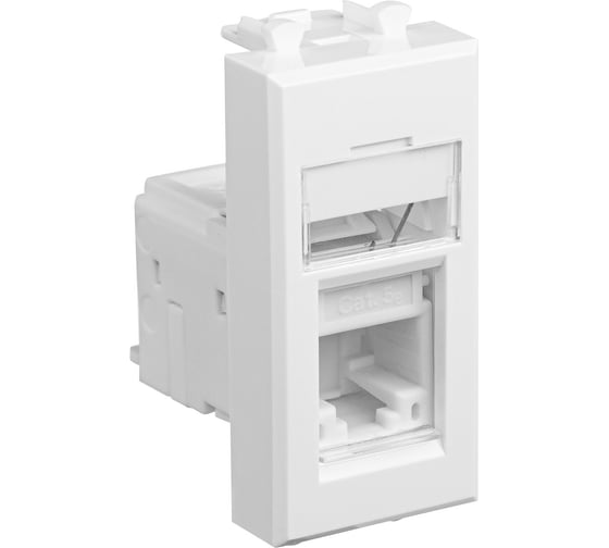 Компьютерная модульная розетка DKC 1 модуль категории 5e RJ-45 Avanti "Белое облако" 4400461