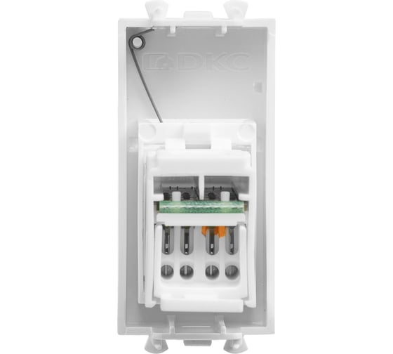 Компьютерная модульная розетка DKC 1 модуль категории 5e RJ-45 Avanti "Белое облако" 4400461