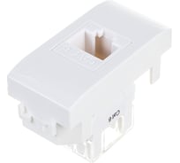 Компьютерная розетка DKC СП Brava 1 модуль RJ45 CAT.6 белая 76458B 18124723