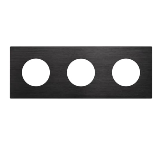Рамка Arlight FRM-PRESTO-ALR-3-BK алюминиевая, 1шт 043872