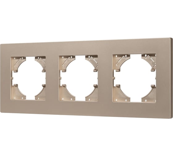 Рамка Arlight FRM-PERIO-PL-3-GD пластиковая, 1шт 049757