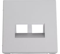 Накладка двойная для информационных функций типа Keystone Systeme Electric ARTGALLERY алюминий GAL000390