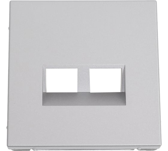 Накладка двойная для информационных функций типа Keystone Systeme Electric ARTGALLERY алюминий GAL000390 1