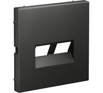 Накладка двойная для информационных функций типа Keystone Systeme Electric ARTGALLERY базальт GAL001490