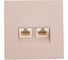 Розетка компьютерная двойная Systeme Electric ArtGallery, RJ45+RJ45, кат. 5е, механизм, Песочный GAL001285 3