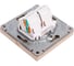 Розетка компьютерная двойная Systeme Electric ArtGallery, RJ45+RJ45, кат. 5е, механизм, Песочный GAL001285 6