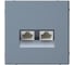 Розетка компьютерная двойная Systeme Electric ArtGallery, RJ45+RJ45, кат. 5е, механизм, Грифель GAL000785 2
