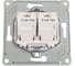 Розетка компьютерная двойная Systeme Electric ArtGallery, RJ45+RJ45, кат. 5е, механизм, Лотос GAL001385 3