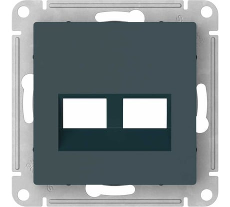 Накладка двойная для информационных функций типа Keystone Systeme Electric ATLASDESIGN изумруд ATN000890