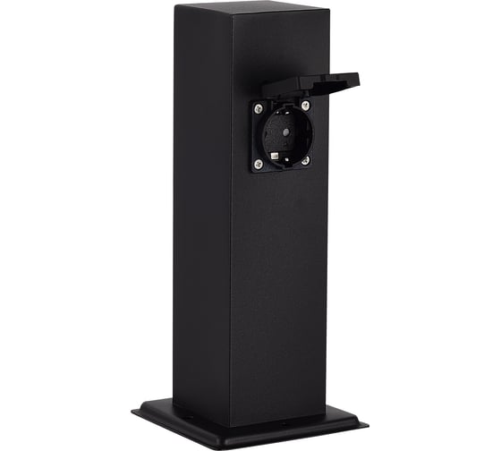 Столб уличный ST LUCE 2 розетки, черный, 3500W SL9012.405.00 1