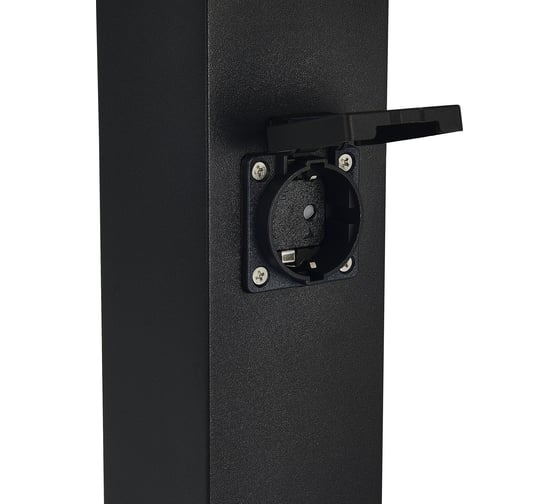 Столб уличный ST LUCE 2 розетки, черный, 3500W SL9012.405.00