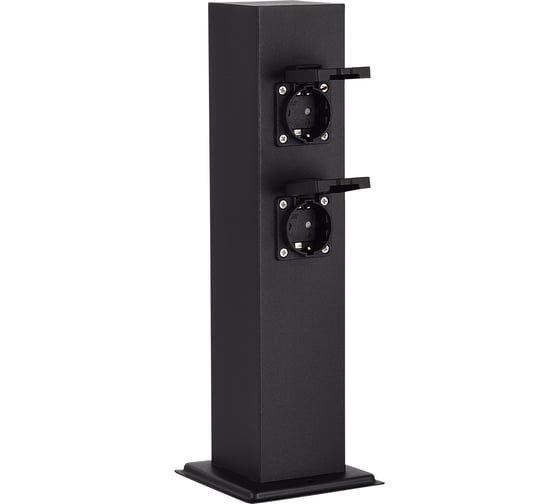 Столб уличный ST LUCE 4 розетки, черный, 3500W SL9012.415.00