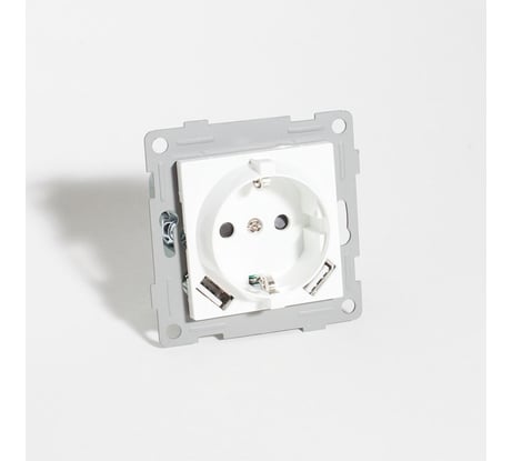 Розетка электрическая SPL 2К+З/2xUSB A/C, 125-250V (белый) 205005