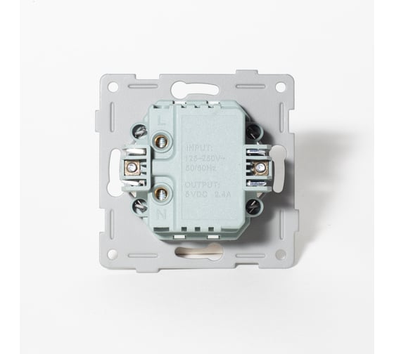 Розетка SPL 2xUSB A, 125-250V (белый) 204006