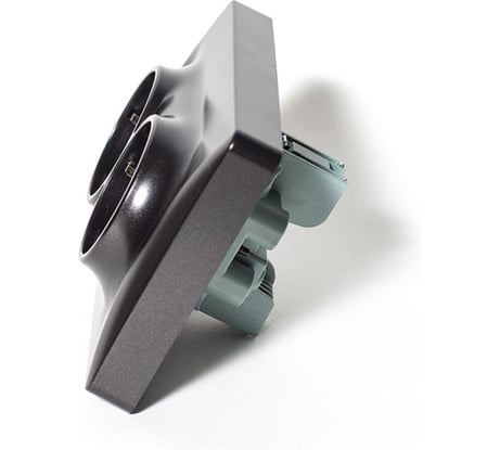 Розетка электрическая SPL 2x2К+З, 16А, 220-250V (антрацит) 205023