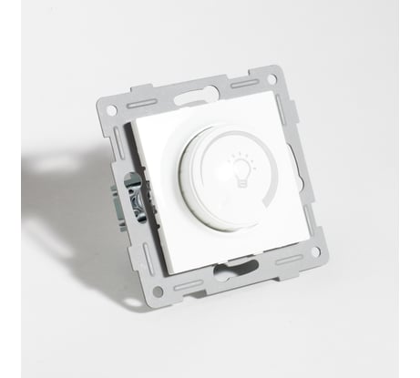 Светорегулятор поворотный SPL диммер для светодиодных ламп, 2 направления, 125-250V, 200W белый 205152