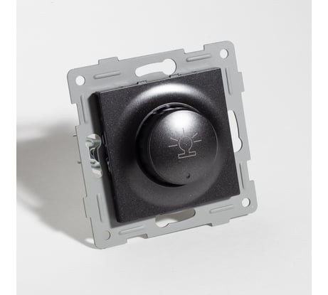 Светорегулятор поворотный SPL диммер, 125-250V, 500W антрацит 205160