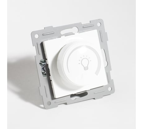 Светорегулятор поворотный SPL диммер для светодиодных ламп, 125-250V, 200W белый 205151