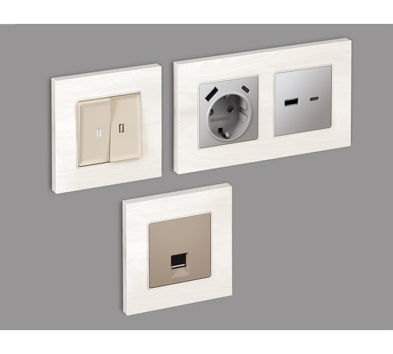 Рамка на 3 поста Ambrella Volt ALFA Grand AF930103