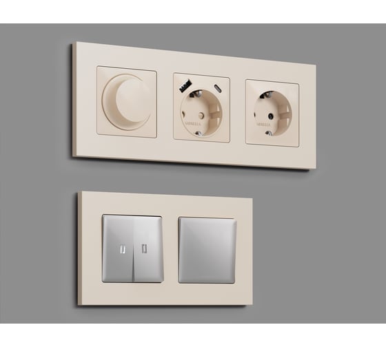 Рамка на 4 поста Ambrella Volt ALFA Qubi AF250334