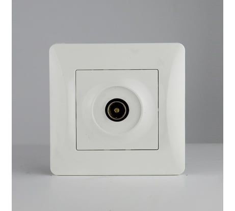 TV розетка SPL одиночная, белый 204010