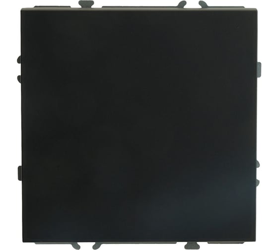 Переключатель STEKKER Эмили 1-клавишный (механизм), СЗК, 250В, 10A, RSW10-5105-05ZK, черный уголь, soft touch 50248