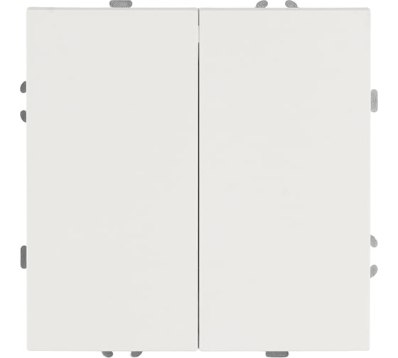 Переключатель STEKKER Эмили 2-клавишный (механизм), СЗК, 250В, 10А, RSW10-5107-01ZK, белый фарфор, soft touch 50233 1